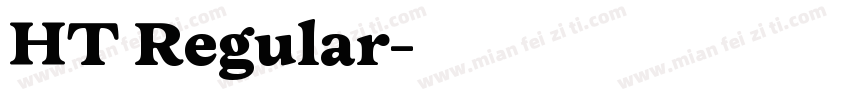 HT Regular字体转换